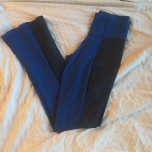blue & grey lululemon yoga pants
